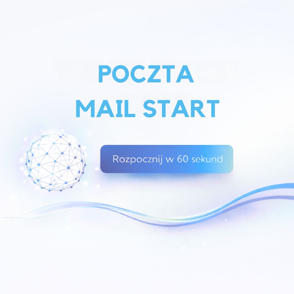 Poczta Mail Start – skrzynka NVMe 10 GB, IMAP POP3 SMTP, RejestracjaDomen.pl