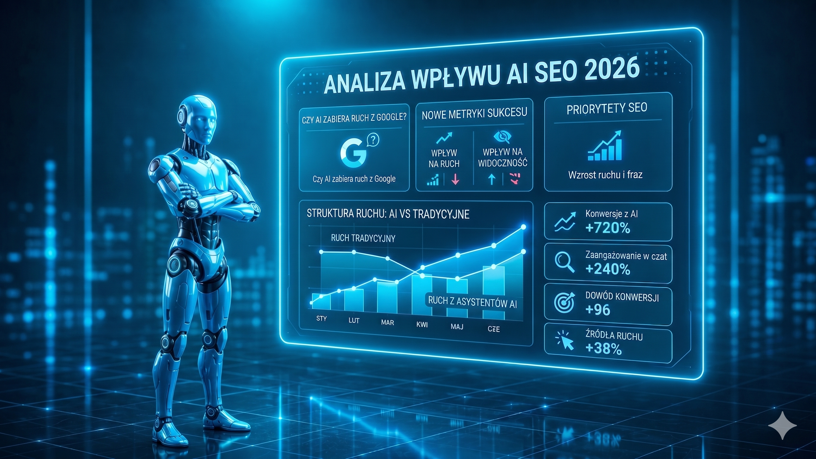 Czy AI zabiera ruch z Google – analiza zero-click search i wpływu AI na SEO 2026