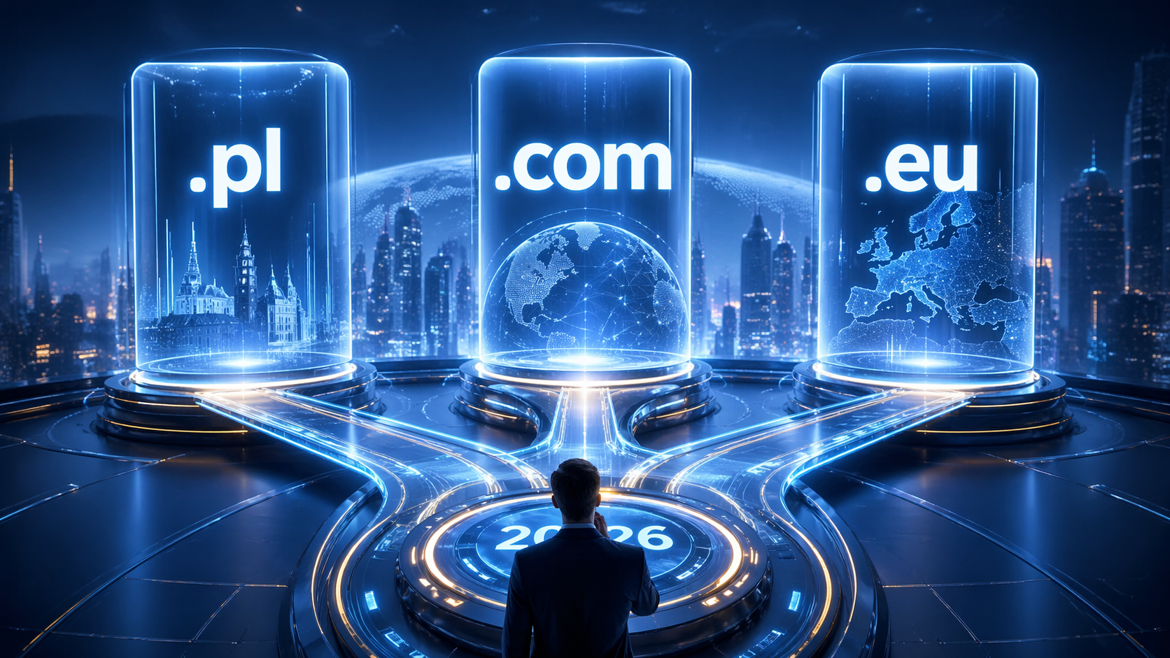 Domena .pl vs .com vs .eu – którą wybrać w 2026